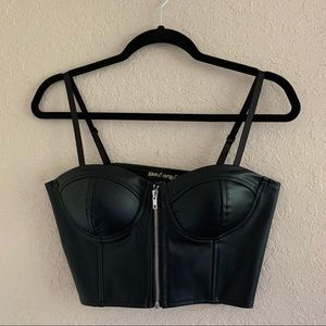 Like an angel Black Corset Top
